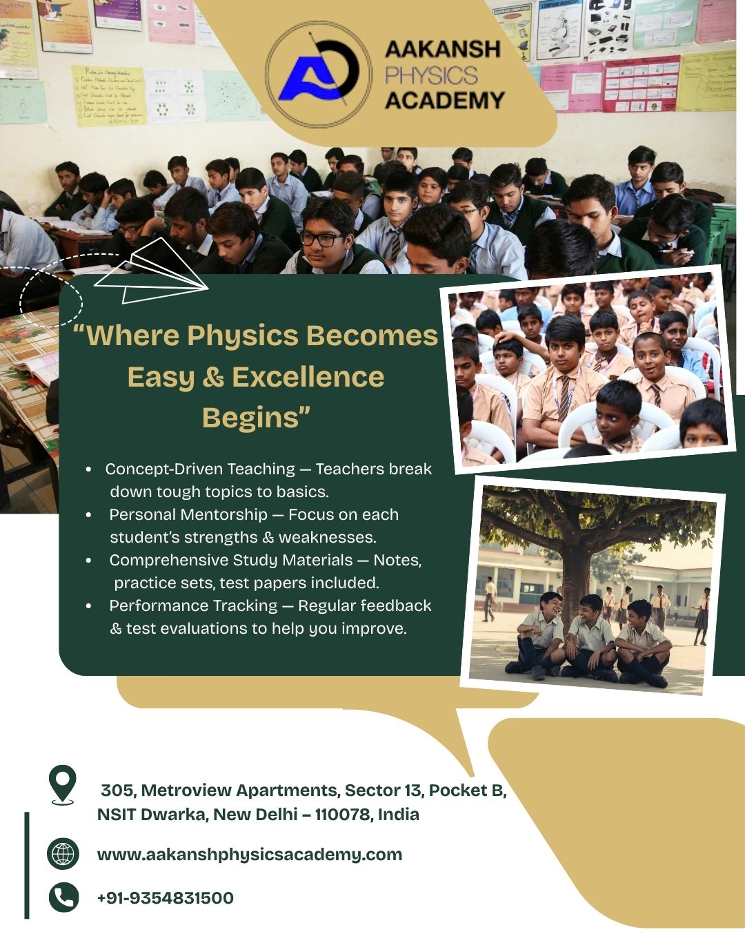 best physics academy in dwarka